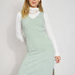 French Gingham Meadow Green Maxi Dress