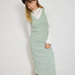 French Gingham Meadow Green Maxi Dress
