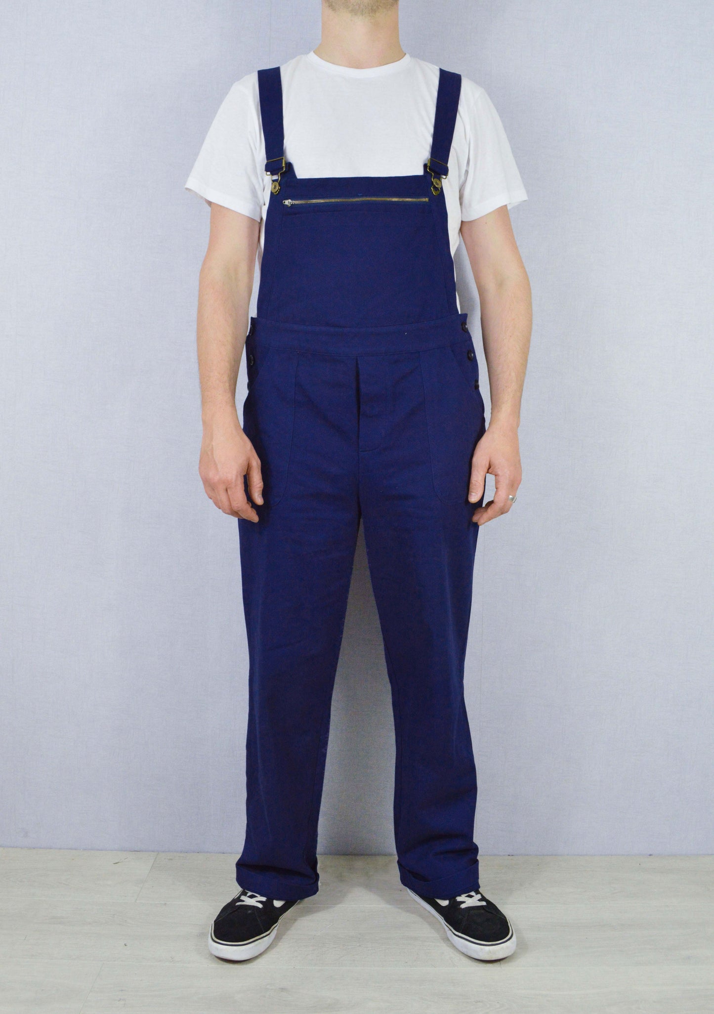 French Workwear Dungarees Cotton