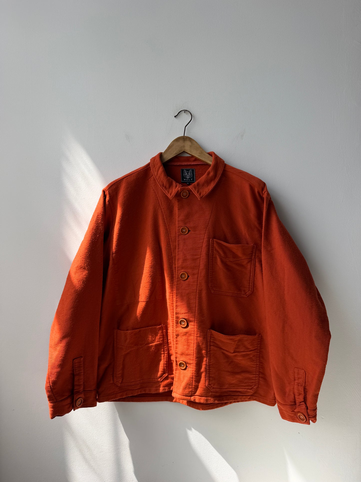 Orange Moleskin Workwear Jacket