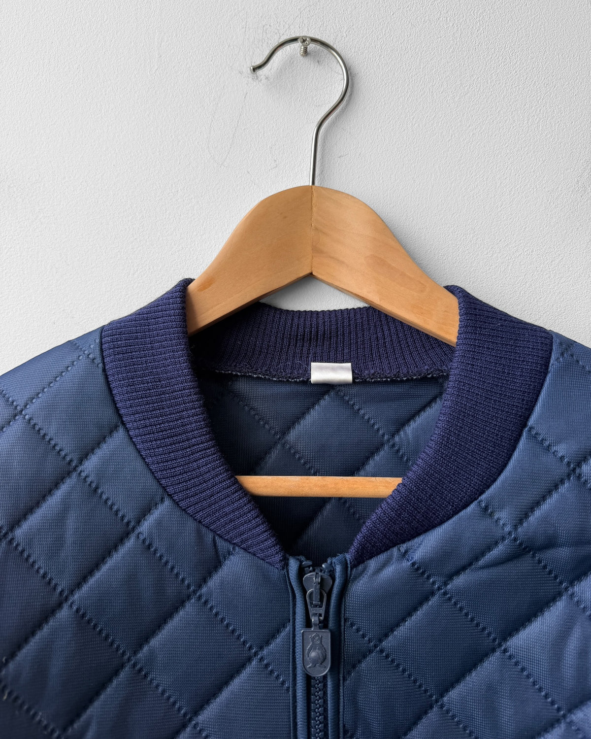 Vintage Workwear Quilted Jacket Liner Navy