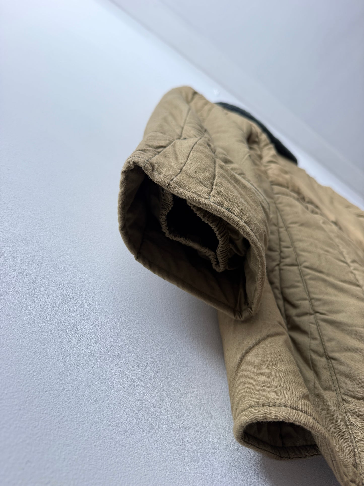 Vintage Cotton 1960s Parka Liner Camel