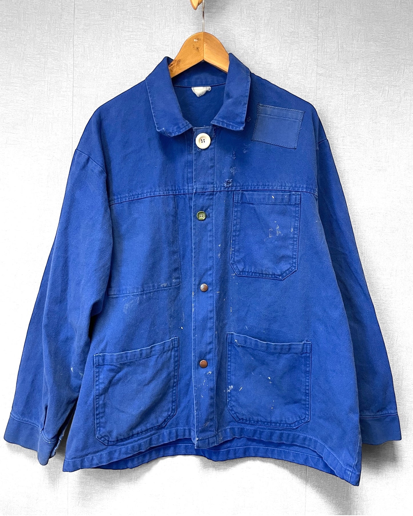 Vintage Cobalt Patched Jacket