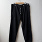 Vintage 80s Black Herringbone Czech Workwear Pants