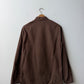 Vintage Brown Herringbone Chore Jacket Nehru Mandarin Collar