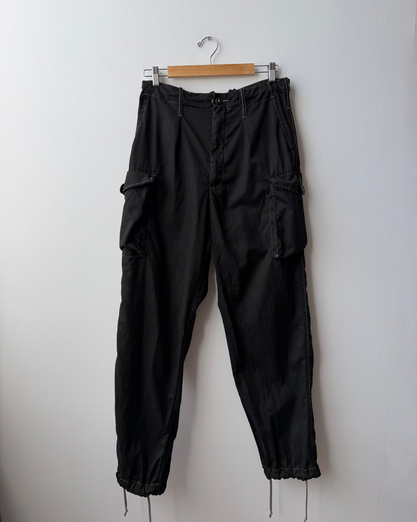 Vintage British Camo Trousers Charcoal Black