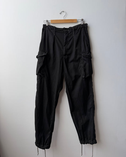 Vintage British Camo Trousers Charcoal Black