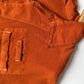 Vintage Artist Smock Pullover Top Burnt Orange 3/4 Sleeve