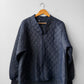 Vintage Workwear Quilted Jacket Liner Navy