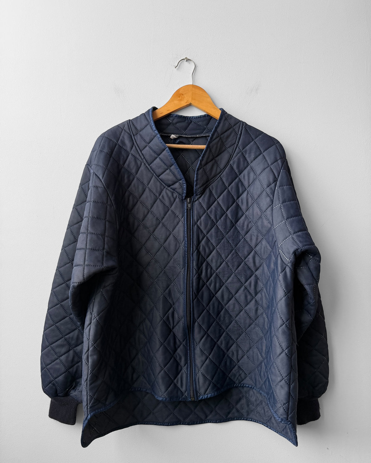 Vintage Workwear Quilted Jacket Liner Navy