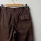 Vintage Brown Workwear Pants Double Button