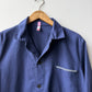 Vintage French Chore Jacket Reworked Contrast White Stitch