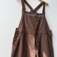 Brown French Workwear Dungarees