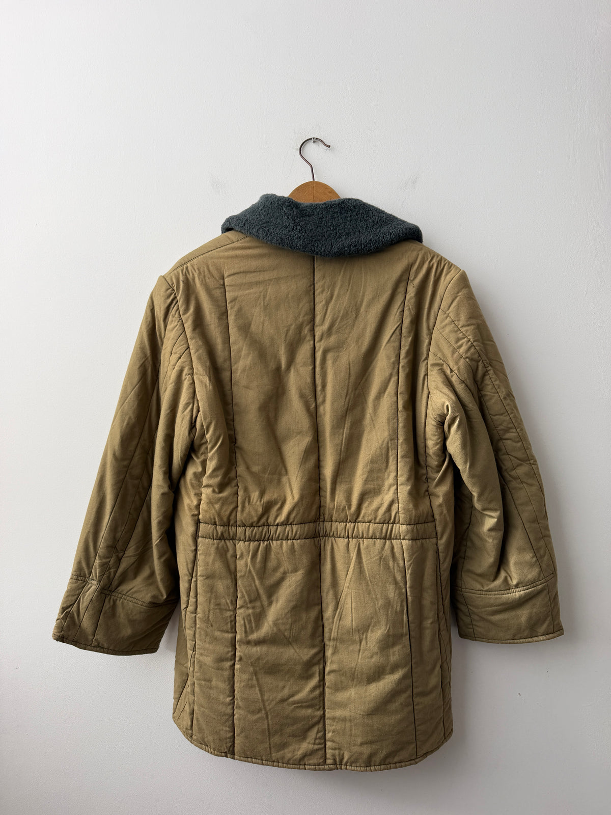 Vintage Cotton 1960s Parka Liner Camel