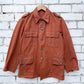 Orangefarbene Vintage-Canvas-Jacke aus den 60er-Jahren