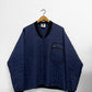 Vintage Workwear Quilted Jacket Liner Navy