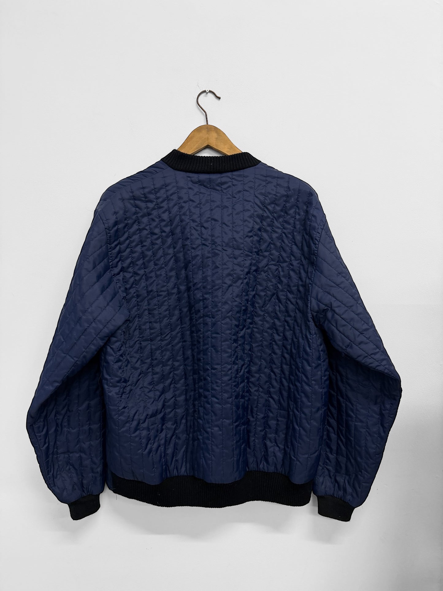 Vintage Workwear Quilted Jacket Liner Navy