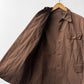 Reworked Vintage Brown Jacket Swedish Rainbow Buttons