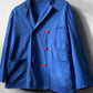 Vintage Double Breasted Blue Workwear Jacket - M