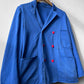 Vintage Double Breasted Blue Workwear Jacket - M