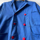 Vintage Double Breasted Blue Workwear Jacket - M
