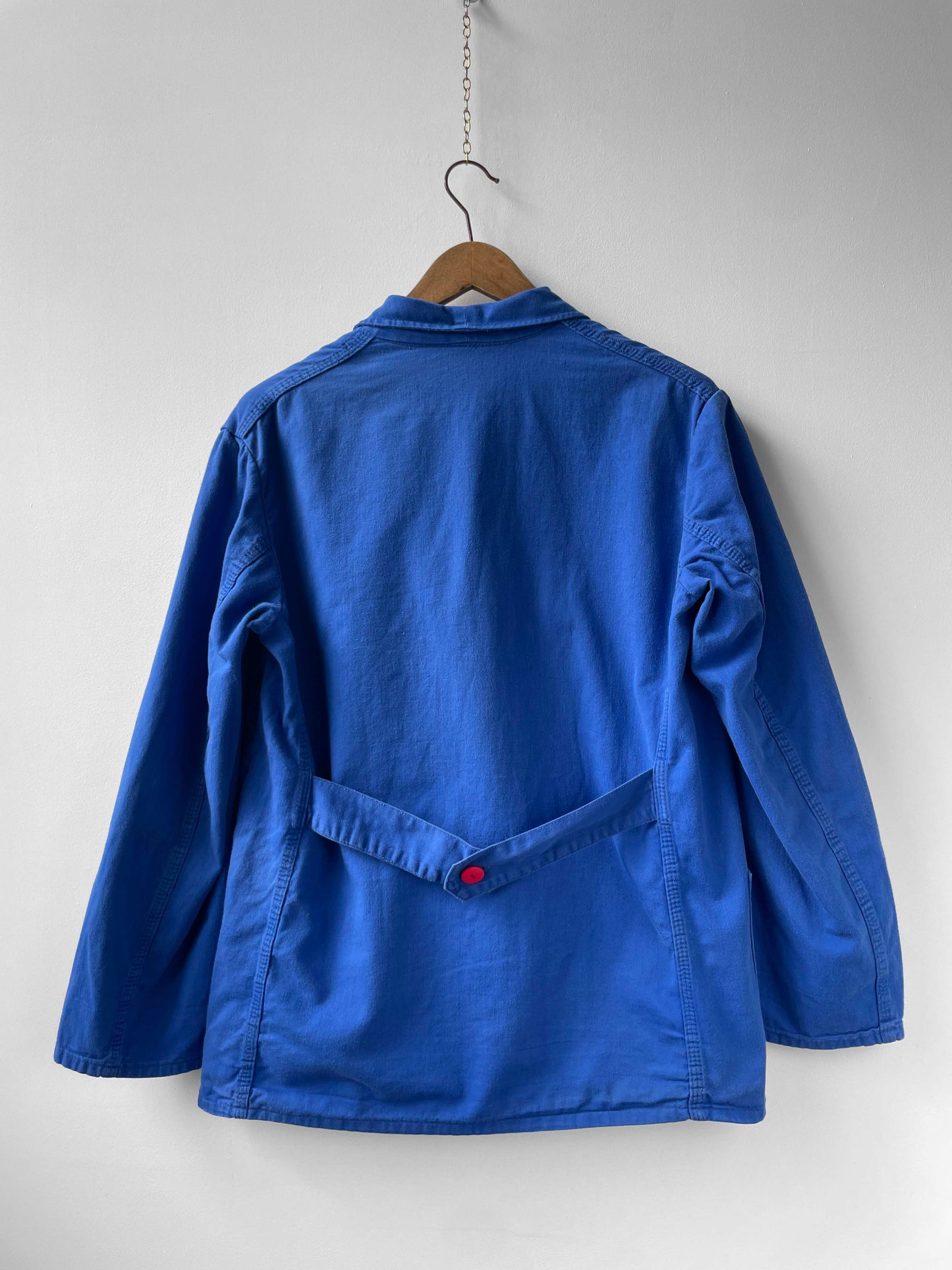 Vintage Double Breasted Blue Workwear Jacket - M