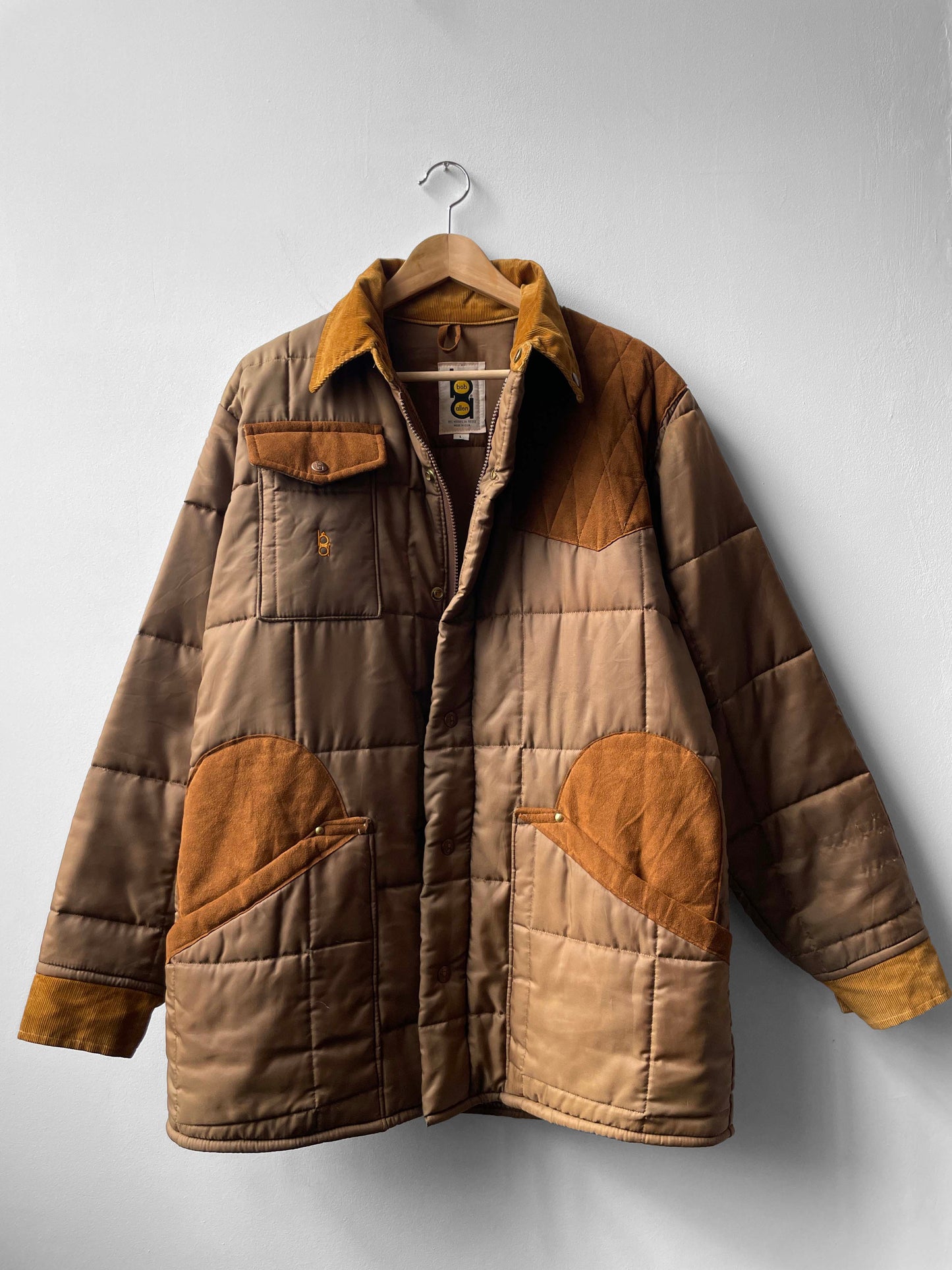 Vintage USA Made Quilted Shooting Hunting Jacket - L