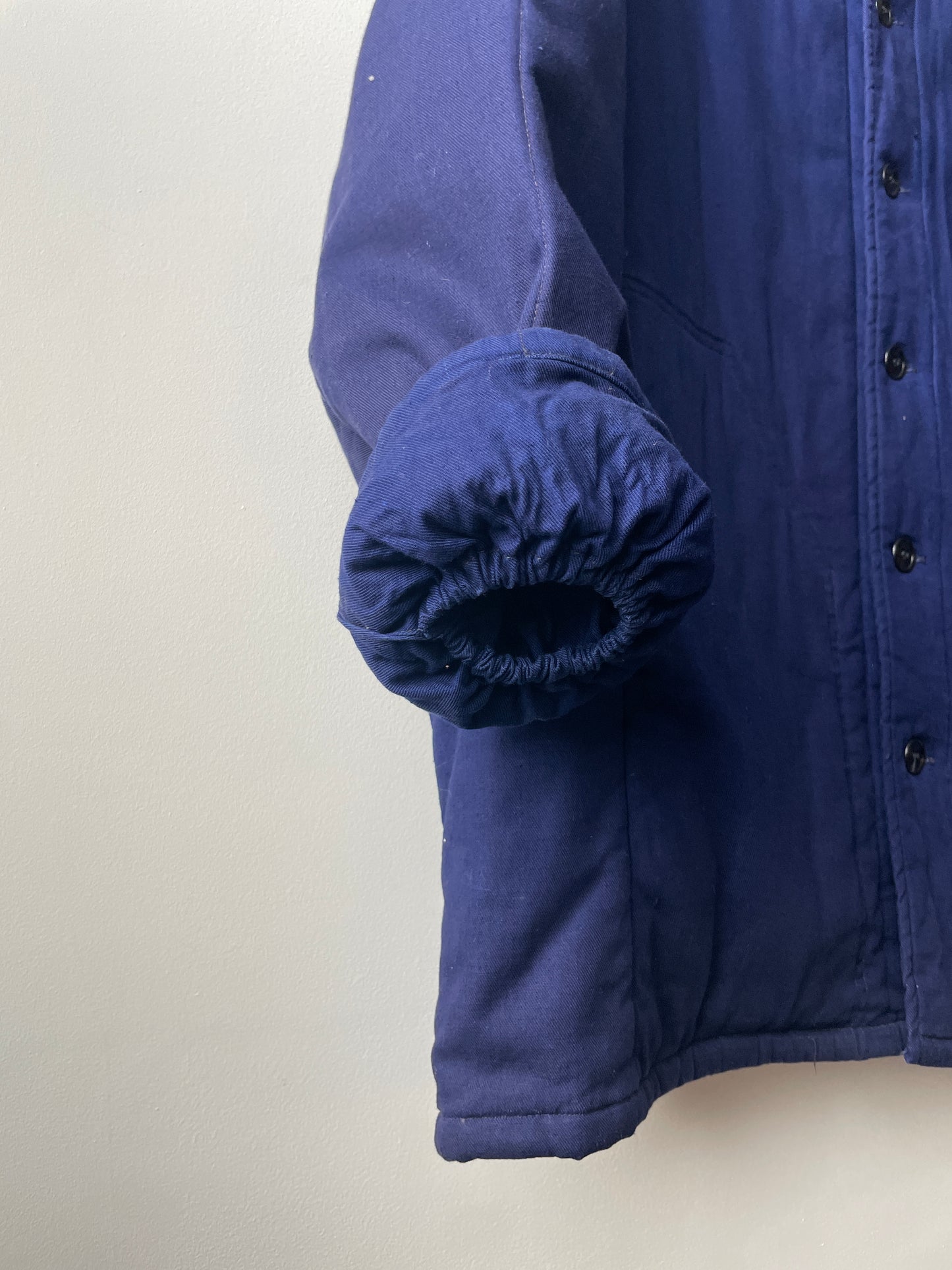 Vintage Vietnamese French Workwear Chore Coat Indigo - L
