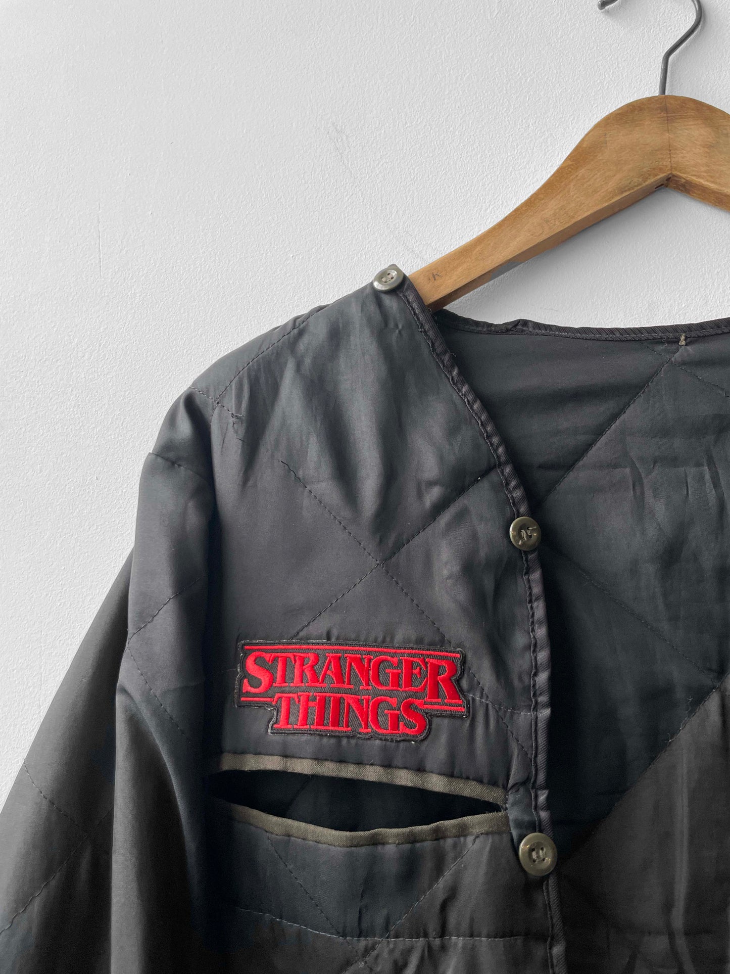 Vintage Black Liner Stranger Things