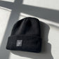 Knitted Black Beanie Hat