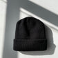 Knitted Black Beanie Hat