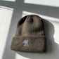 Knitted Khaki Green Beanie Hat