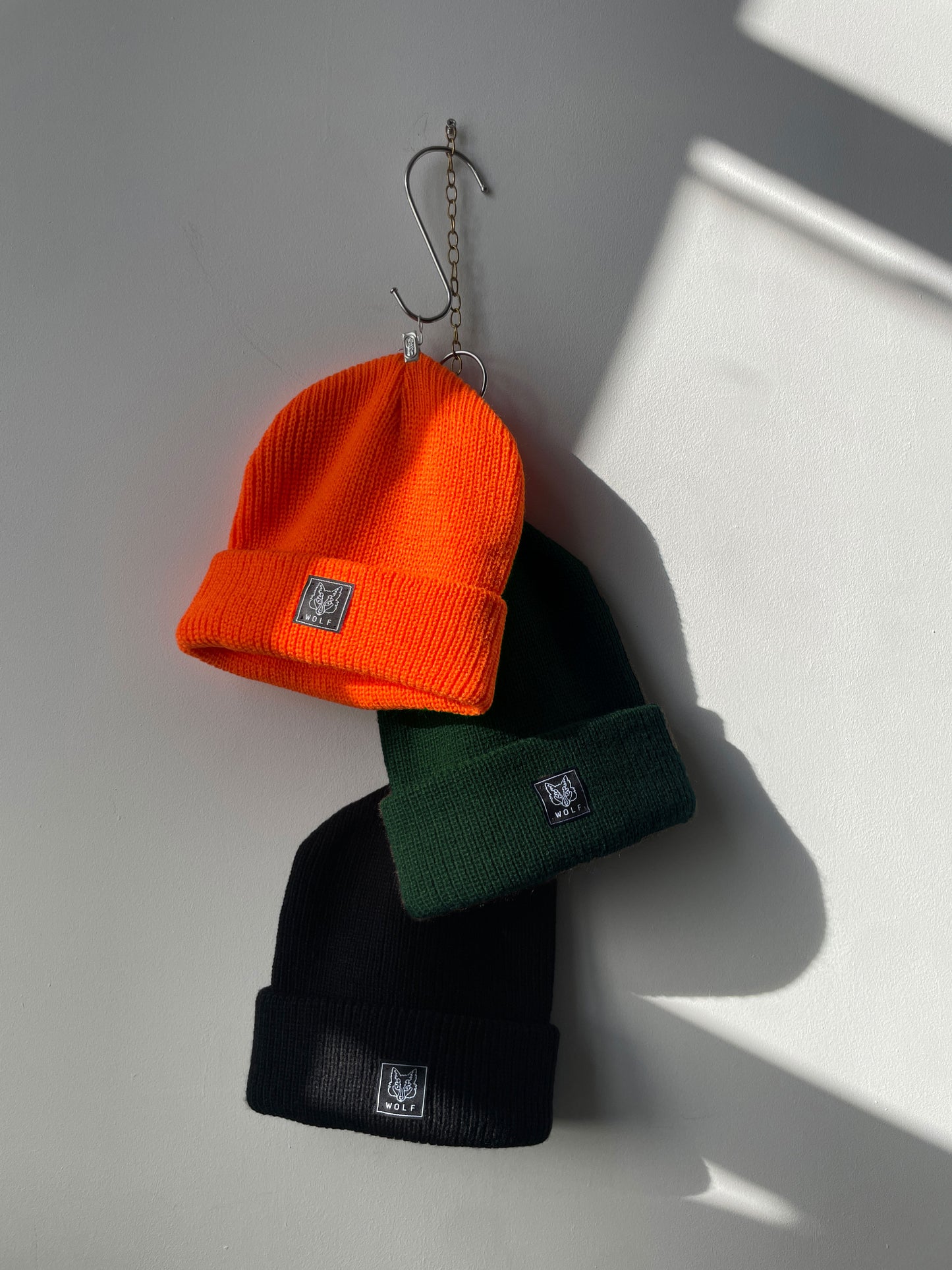 Knitted Bottle Green Beanie Hat