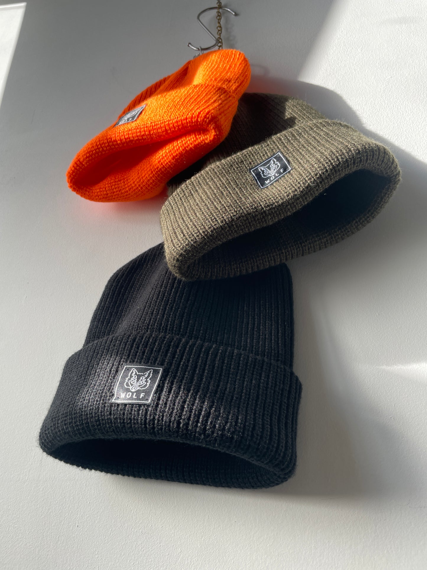 Knitted Black Beanie Hat