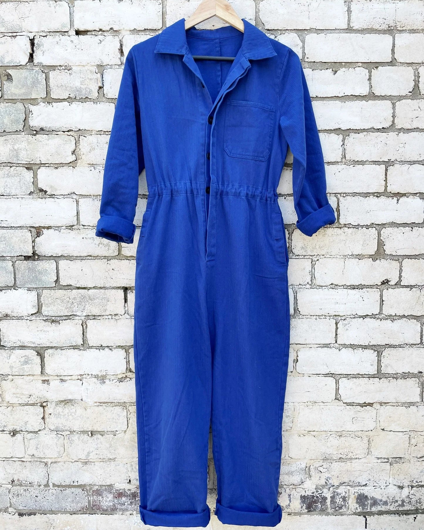 French Workwear Coveralls Herringbone