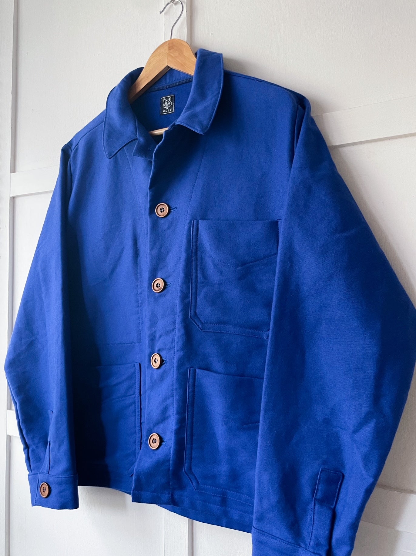 50s Moleskin French Chore Jacket French Blue