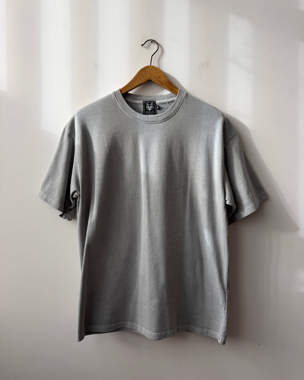 Heavy Cotton Boxy T-Shirt Washed Pebble Grey