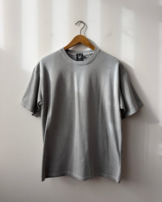 Heavy Cotton Boxy T-Shirt Washed Pebble Grey