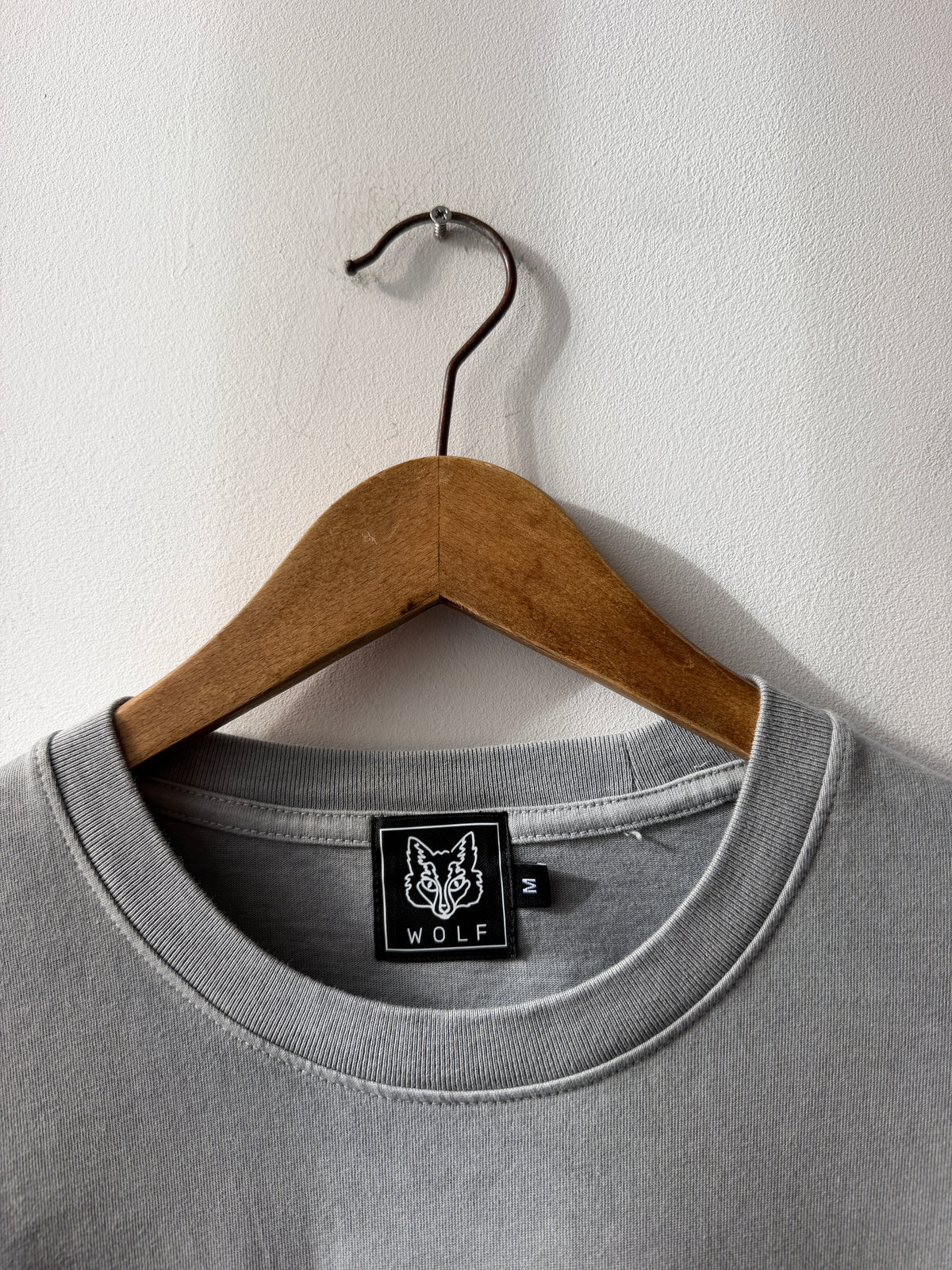 Heavy Cotton Boxy T-Shirt Washed Pebble Grey