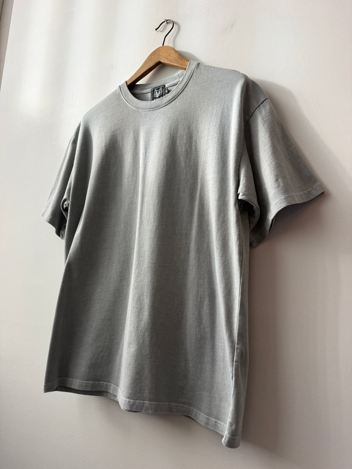 Heavy Cotton Boxy T-Shirt Washed Pebble Grey