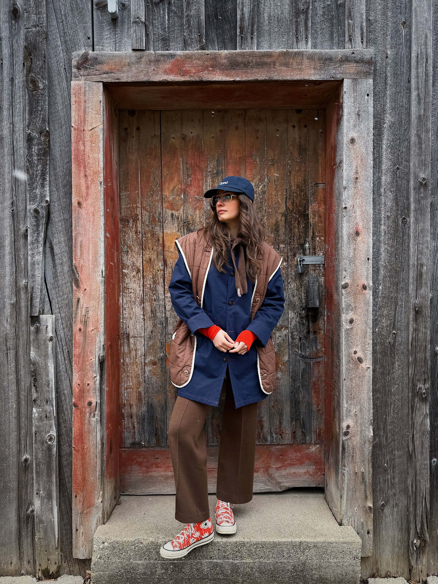 Waxed Cotton Mac Raincoat Duster Jacket Navy Blue