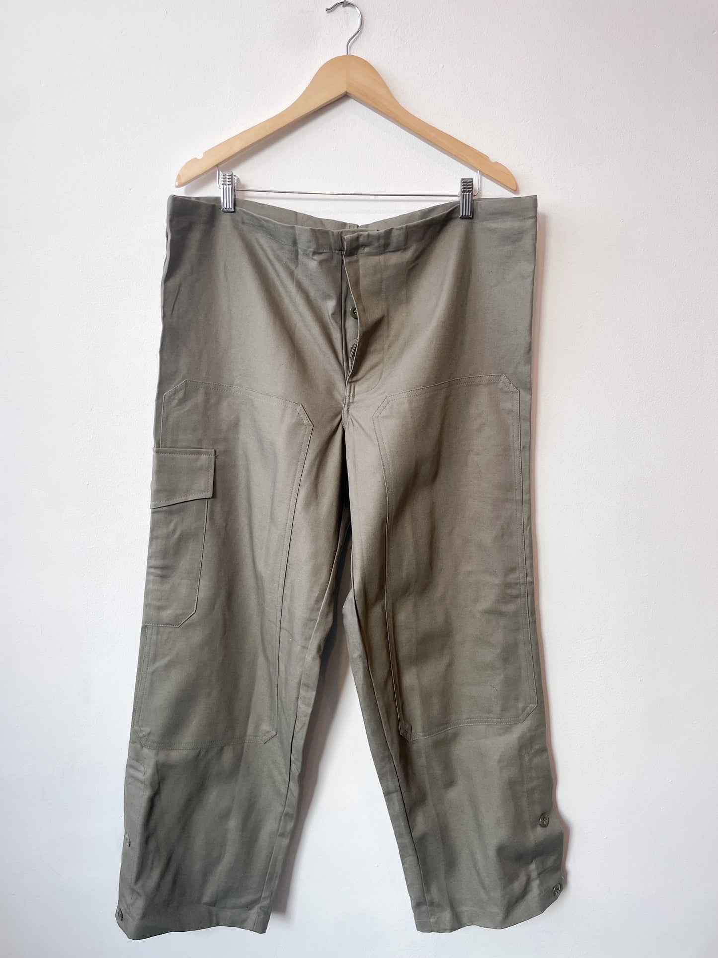 Vintage Drawstring Workwear Pants