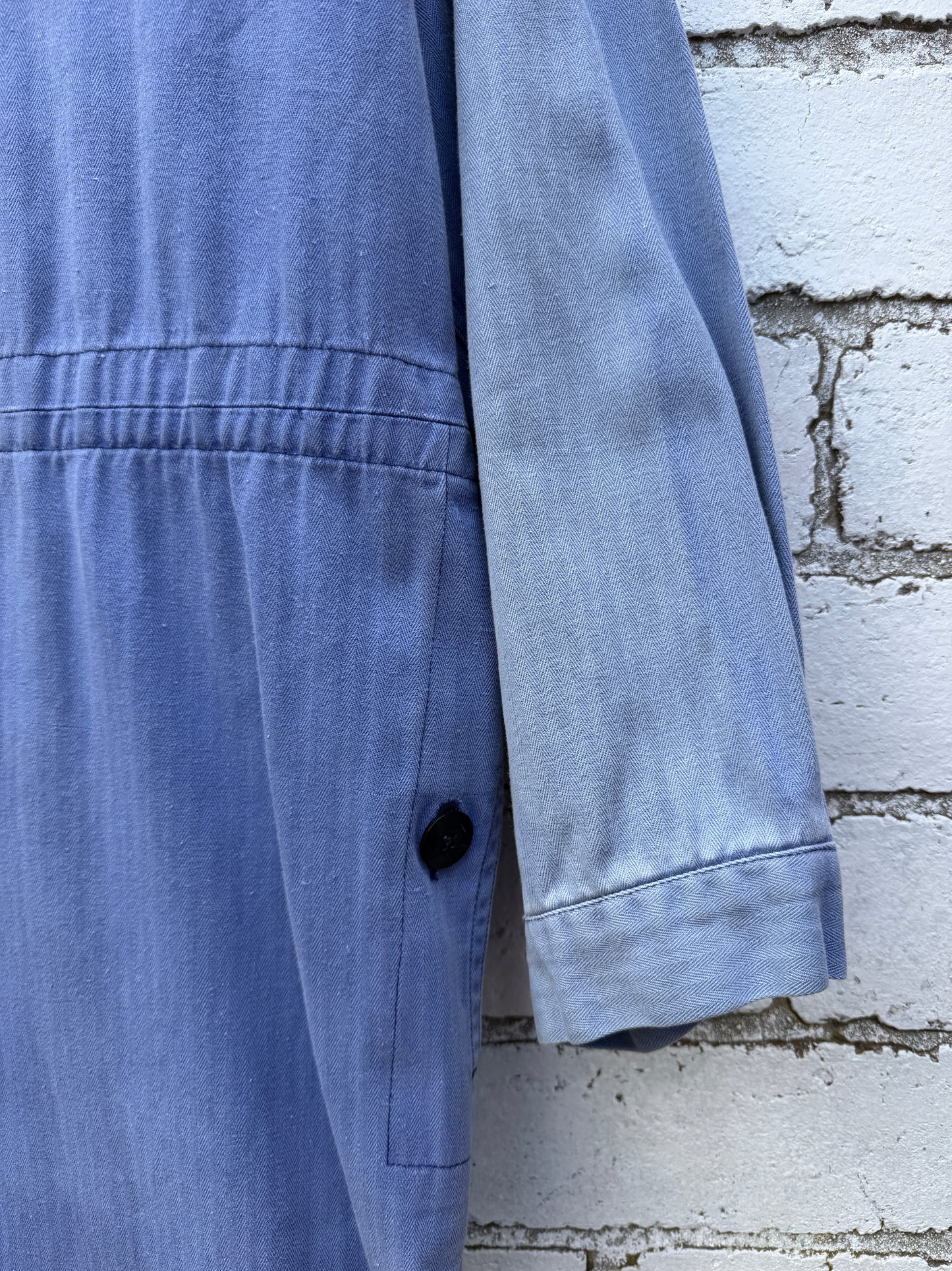 Vintage Embroidered Japanese Sashiko Style Patchwork Jumpsuit