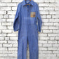 Vintage Embroidered Japanese Sashiko Style Patchwork Jumpsuit