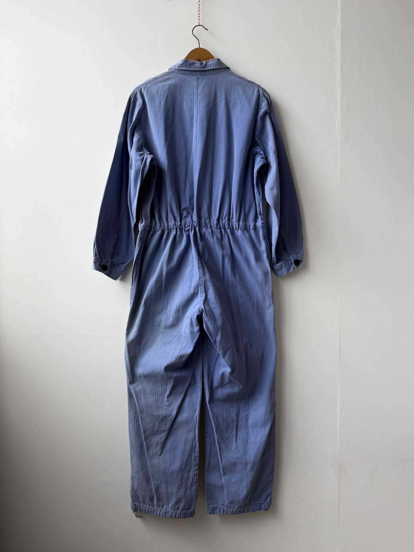 Vintage Embroidered Japanese Sashiko Style Patchwork Jumpsuit