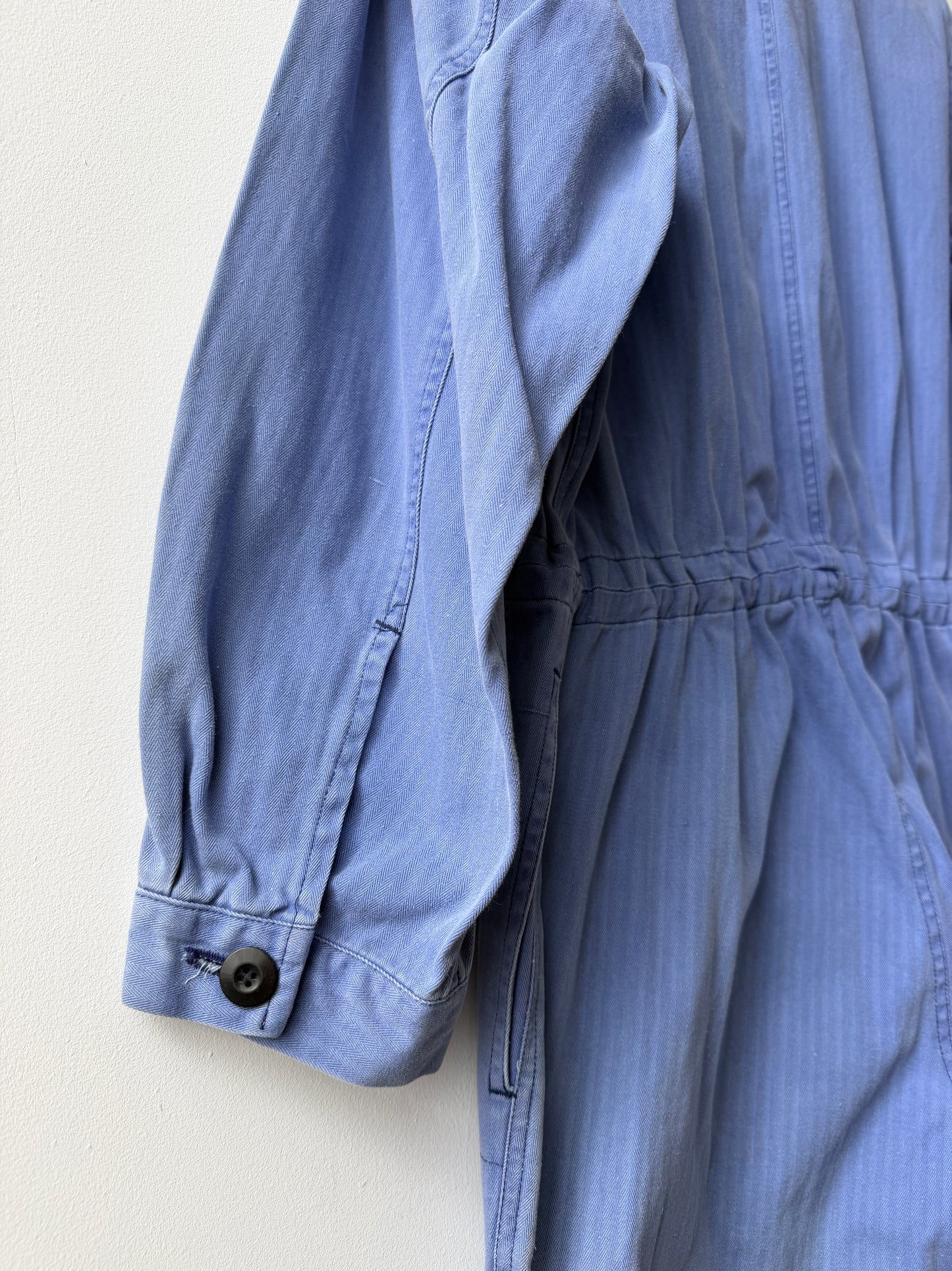 Vintage Embroidered Japanese Sashiko Style Patchwork Jumpsuit
