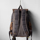 WOLF Waxed Cotton Large Rucksack Brown & Black