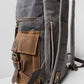 WOLF Waxed Cotton Large Rucksack Brown & Black