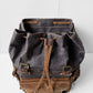 WOLF Waxed Cotton Large Rucksack Brown & Black