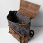 WOLF Waxed Cotton Large Rucksack Brown & Black